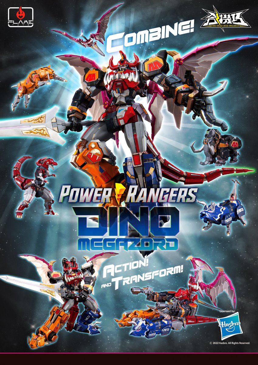 [Pre-Order] GO! KARA KURI Combine: Mighty Morphin Power Rangers - Dino Megazord